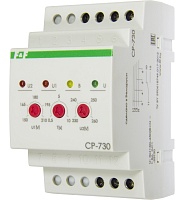 CP-730. Реле контроля напряжения трехфазное, контроль напряжения:нижний порог 150-210В, верхний порог 230-290В.