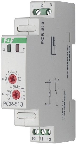 PCR-513 Реле времени с задержкой включения (однокомандное)
