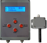 СО2Рег-1Ц-1Р. Регулятор СО2, 1 реле, в комплекте с цифровым датчиком СО2 0-50000ppm