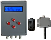 ТВСО2Рег-3Ц-5Р Регулятор температуры, влажности, СО2, 5 реле, в комплекте с цифровыми датчиками температуры, влажности, СО2
