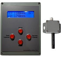 СО2Рег-1Ц-1Р-Т. Регулятор СО2, 1 реле, с суточным таймером, в комплекте с цифровым датчиком СО2 0-50000ppm