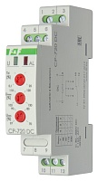 CP-720DC. Реле контроля постоянного напряжения:нижний порог 07-0,97UнВ, верхний порог 1,03-1,3UнВ, выбор напряжения контролируемой сети