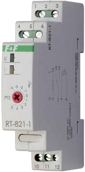 Rt-821-1. Регулятор температуры с выносным датчиком RT в комплекте