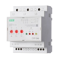 CKF-346. Реле контроля фаз для сети 3х 690В, регулируемые ассиметрия,контроль чередования фаз.