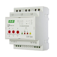 CKF-345. Реле контроля фаз для сети 3х500В, регулируемые ассиметрия,контроль чередования фаз.