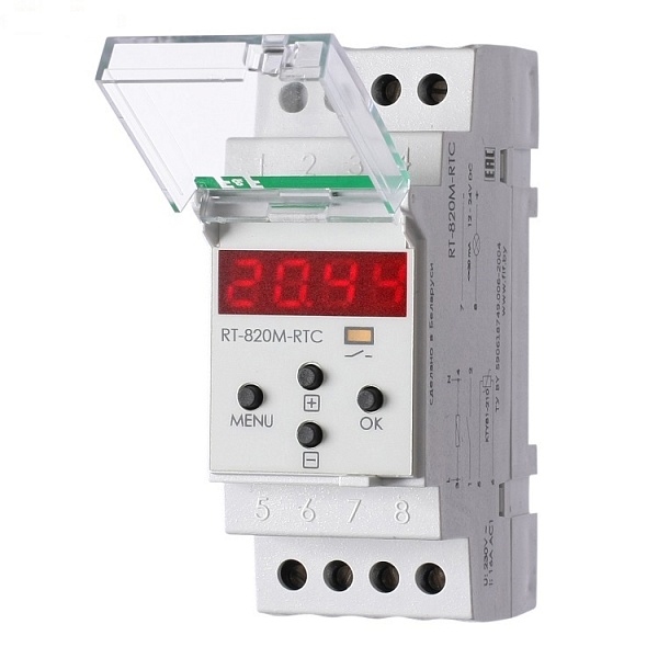 Rt-820M-RTC. Регулятор температуры с выносным датчиком RT823 в комплекте, многофункциональный, суточное/недельное расписание